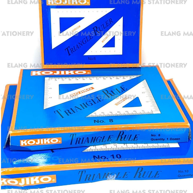 

Penggaris Segitiga KOJIKO No.6/ No.8/ No.10/ No.12| Triangle Ruler