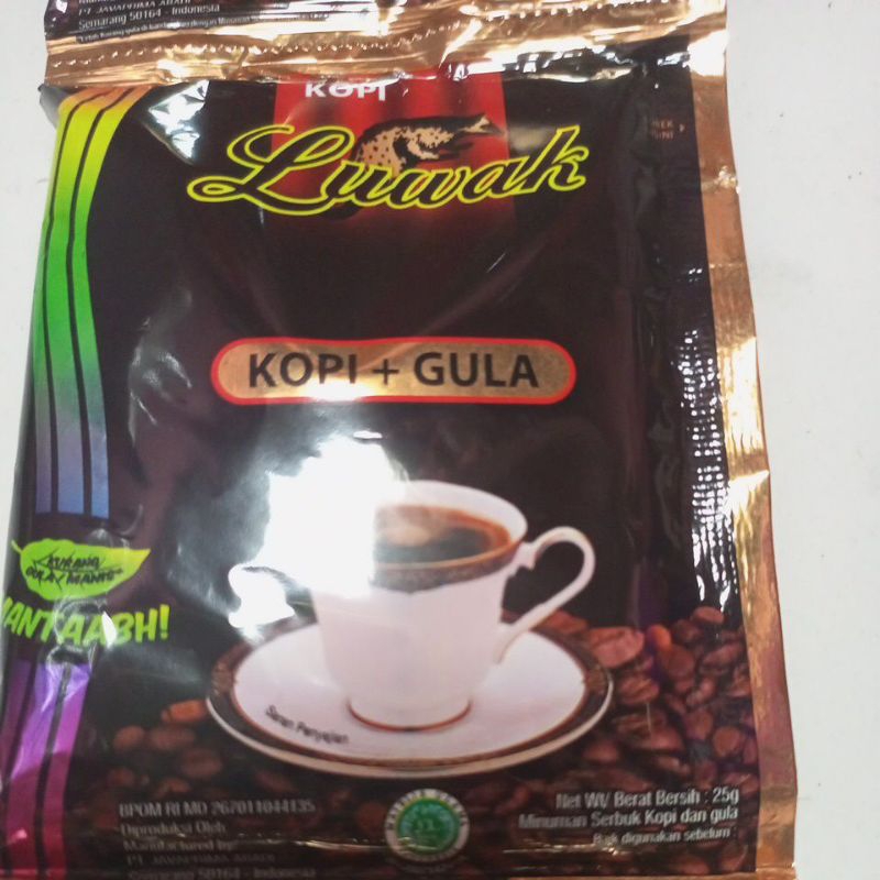 

Luwak Kopi Gula 6 + 3pcs x 25 g