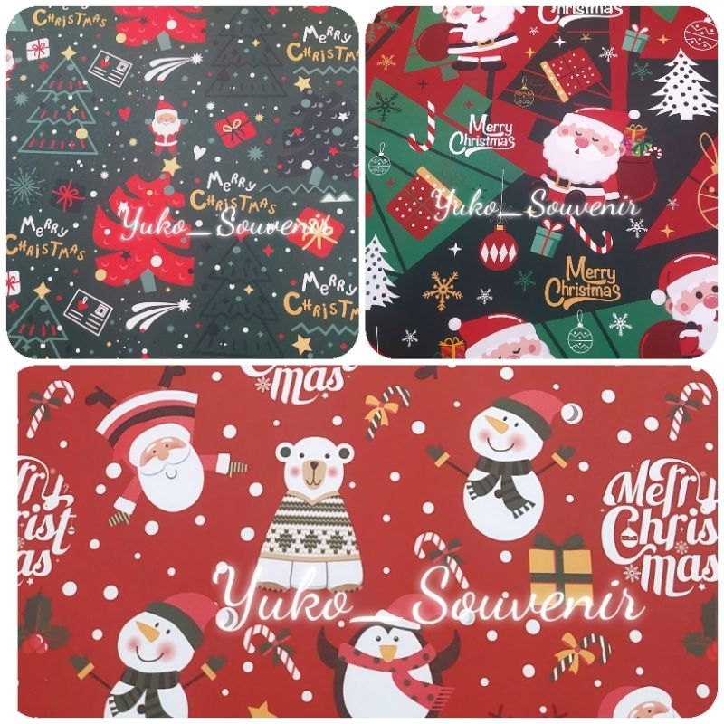 

Kertas Kado Natal Tebal Doff Kertas Kado Sansan Wawa Kertas Kado Sanwa Tebal