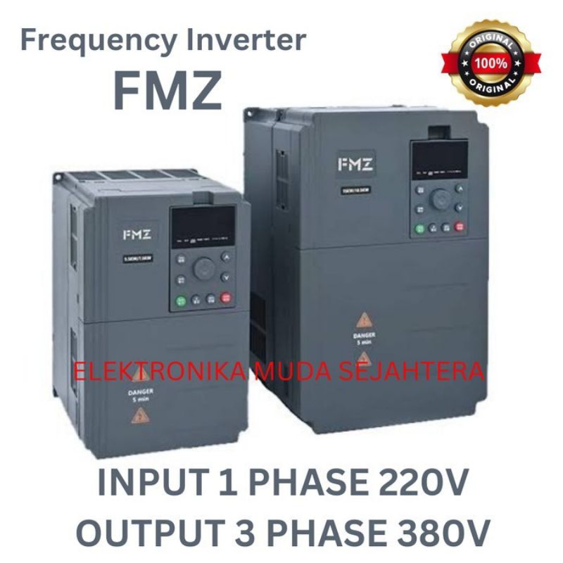 INVERTER 1,5KW 2HP INPUT 1PHASE 220V OUTPUT 3PHASE 380V VFD INVERTER FMZ