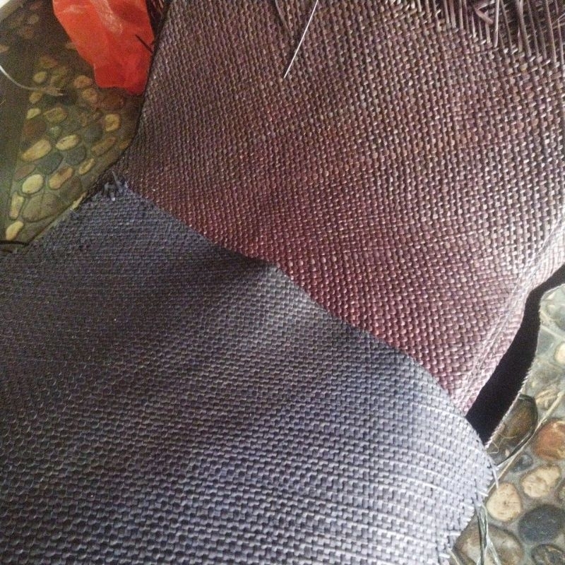 Tikar Pandan Full warna hitam atau coklat