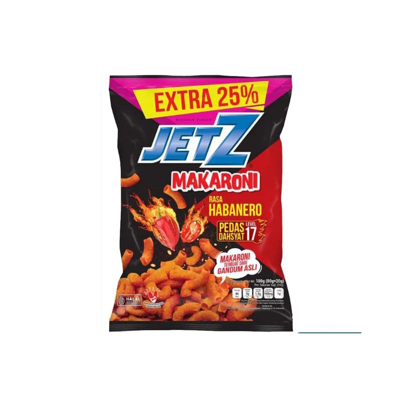 

Jetz Snack Makaroni Habanero Pck 100g