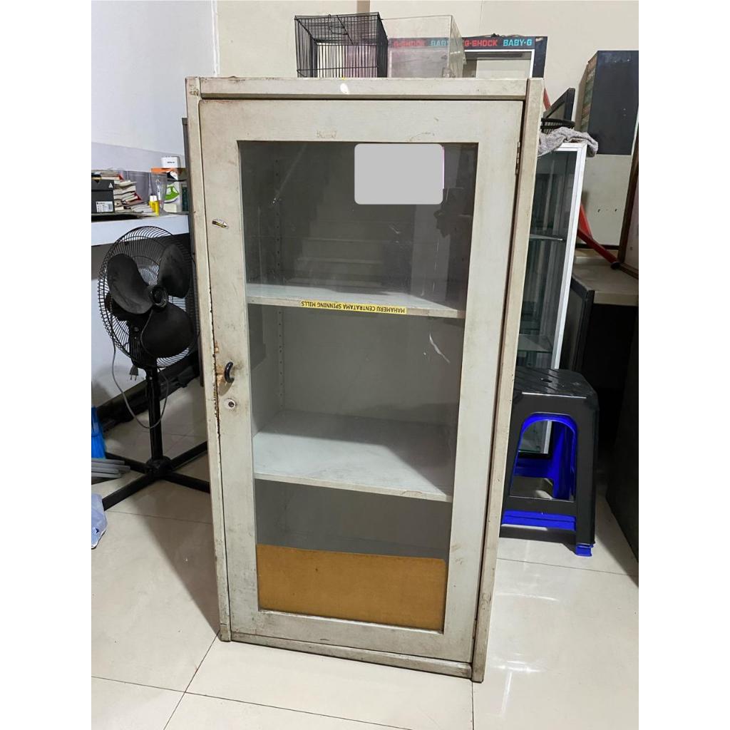 LEMARI ARSIP KAYU 3 SUSUN SECOND SEKEN BEKAS UK 60x43x120