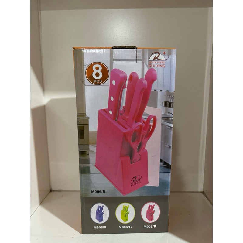 Knife Set Pink - Rui Xing (8 pcs)
