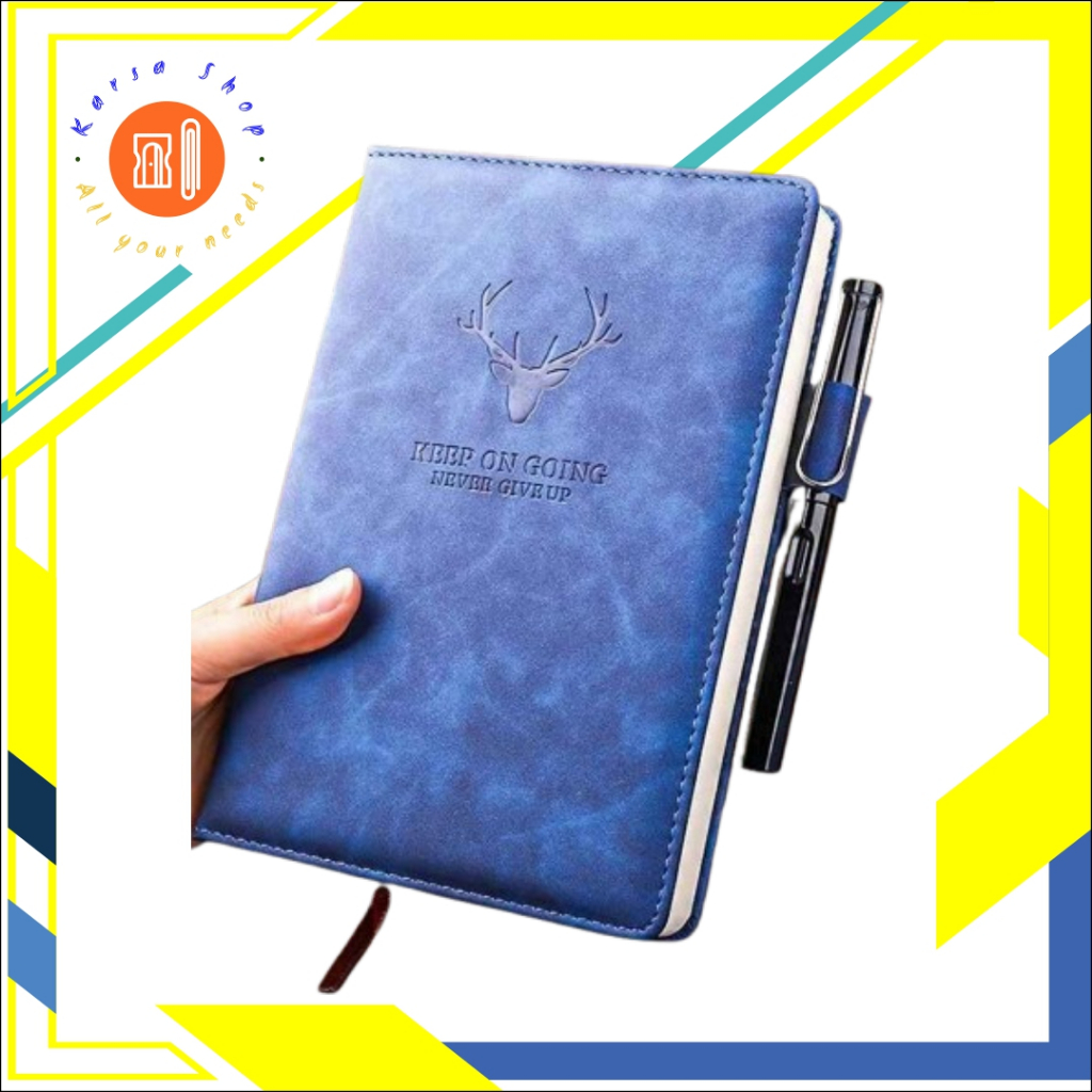 

Notebook Hard Cover Kulit 180 Lembar A5 - CW-5025