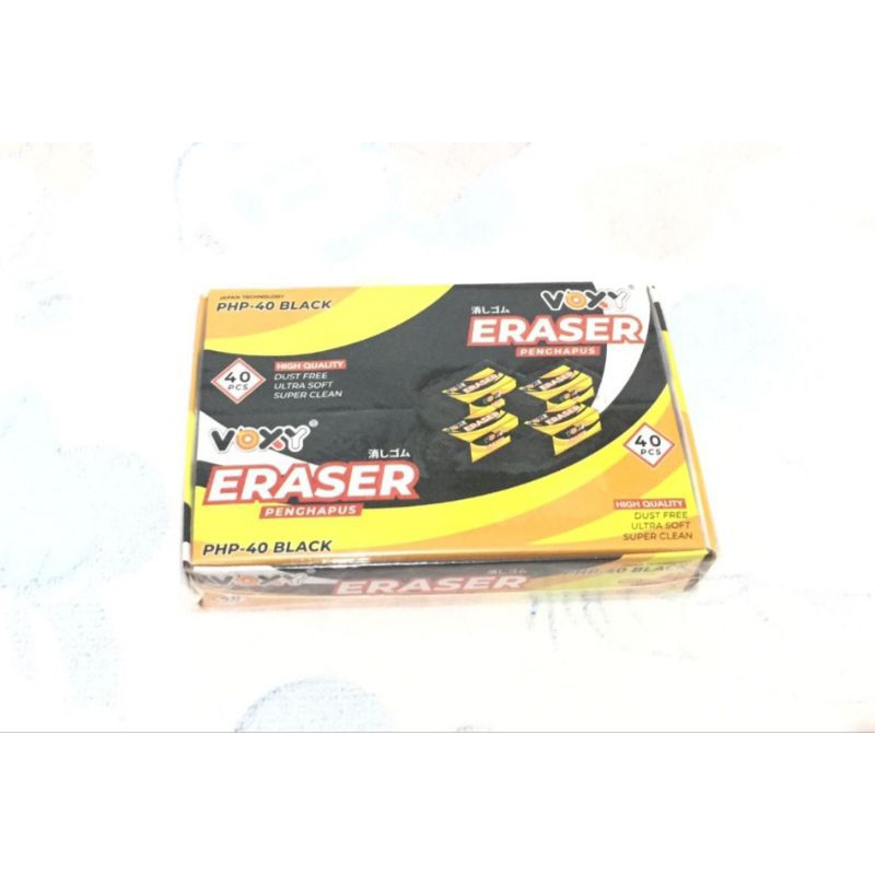 

Penghapus Pensil Murah 1 Pack Isi 40 Pcs / Penghapus Pensil Murah Hitam Murah Bagus / Penghapus Pensil Hitam Murah