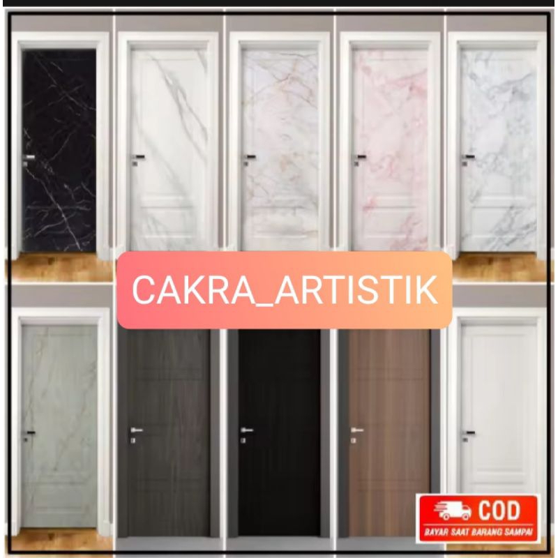 Stiker Pintu Rumah Kamar Mandi Anti Air Dan Panas Stiker Pintu Kamar