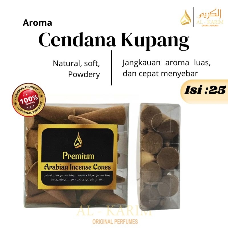 Cendana Kupang Dupa Buhur Kerucut Wangi Kayu Natural