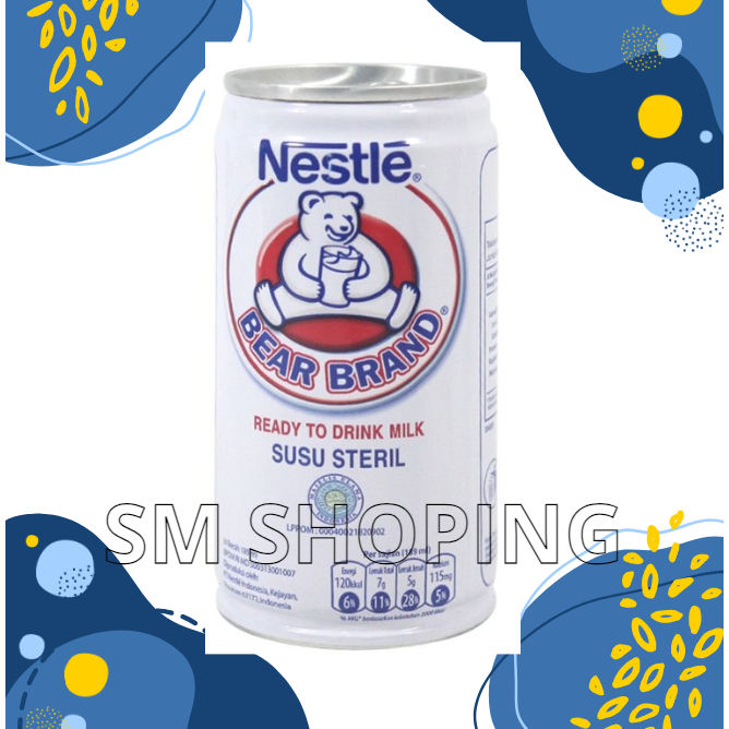 

Nestle Bear Brand Ready To Drink 189 Gr Susu Sapi Steril Susu Beruang