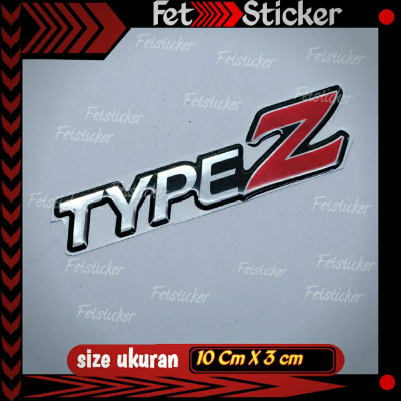 Emblem Timbul Type Z Honda City / Emblem Honda City Type Z