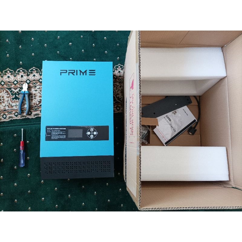 inverter hybrid LF Prime 3000W 48V / 24V trafo donat toroidal low frequency - tanpa SCC utk PLTS cam
