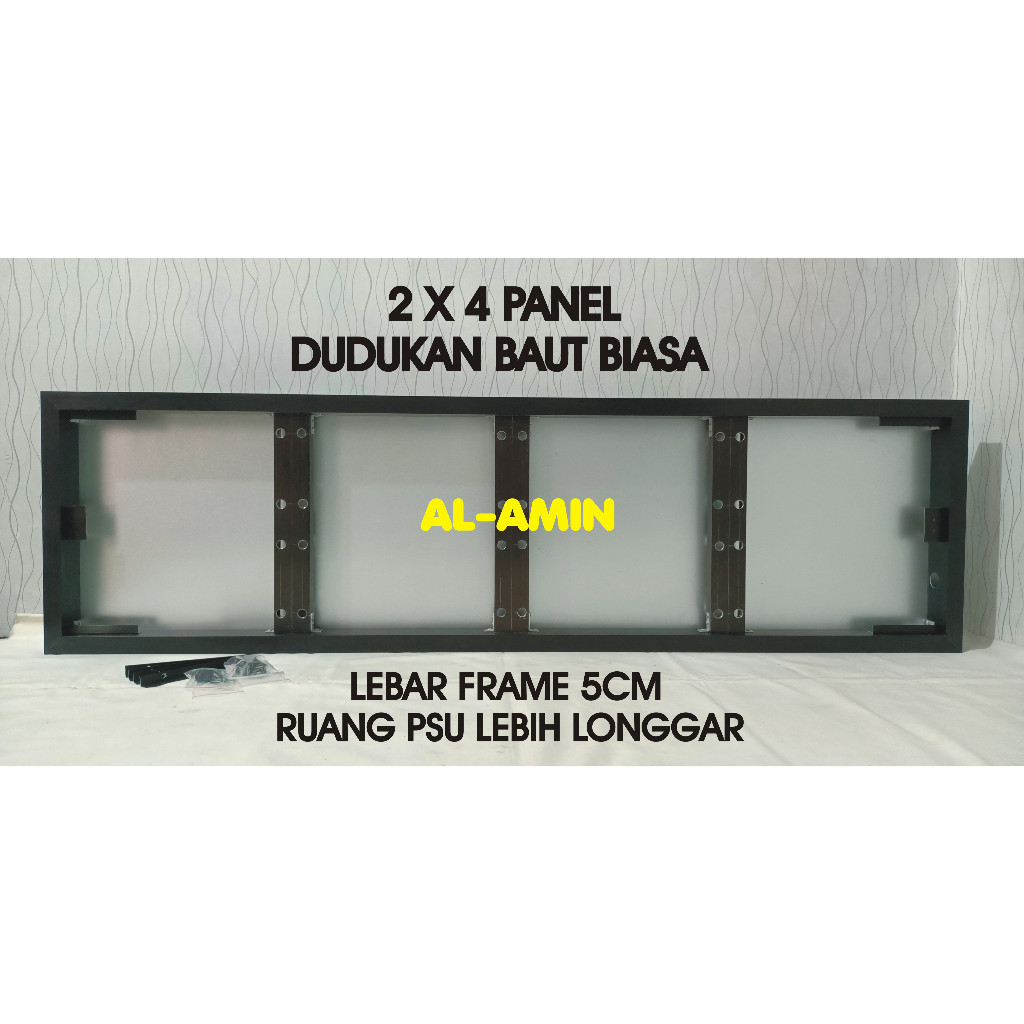 FRAME RUNNING TEXT 128X32 UNTUK 8 PANEL P10 DAN TUTUP BELAKANG