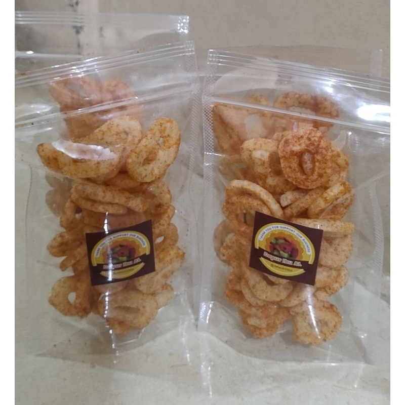 

Camilan Kerupuk Ring Pedas // Dollar Koin Pedas