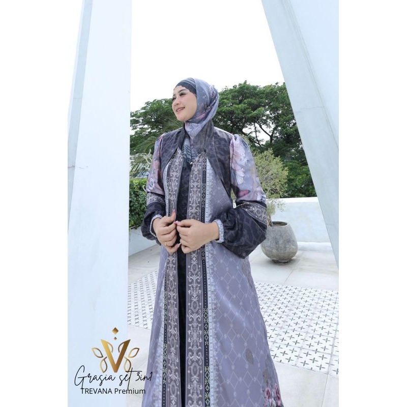 NEW Collection Gamis*Grasi set scraf By Trevana