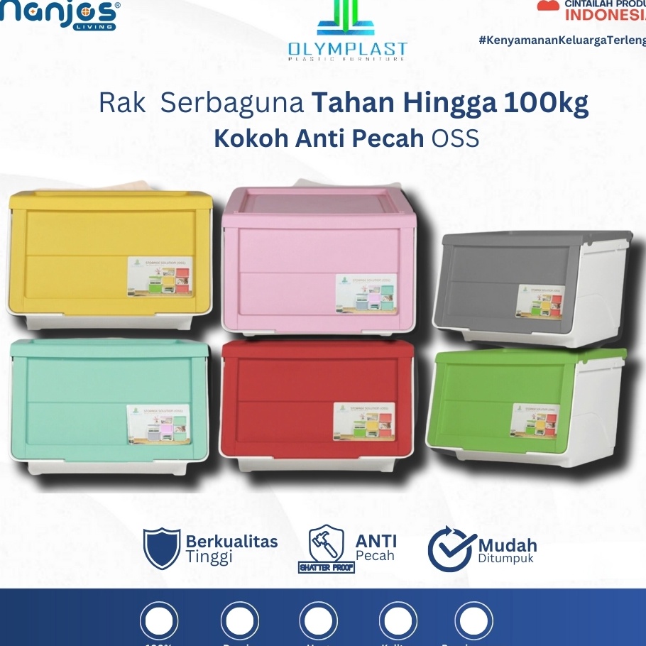 ONGKIR   Olymplast  Rak  Box  Kotak Plastik Seaan Kontainer Kecil OSS