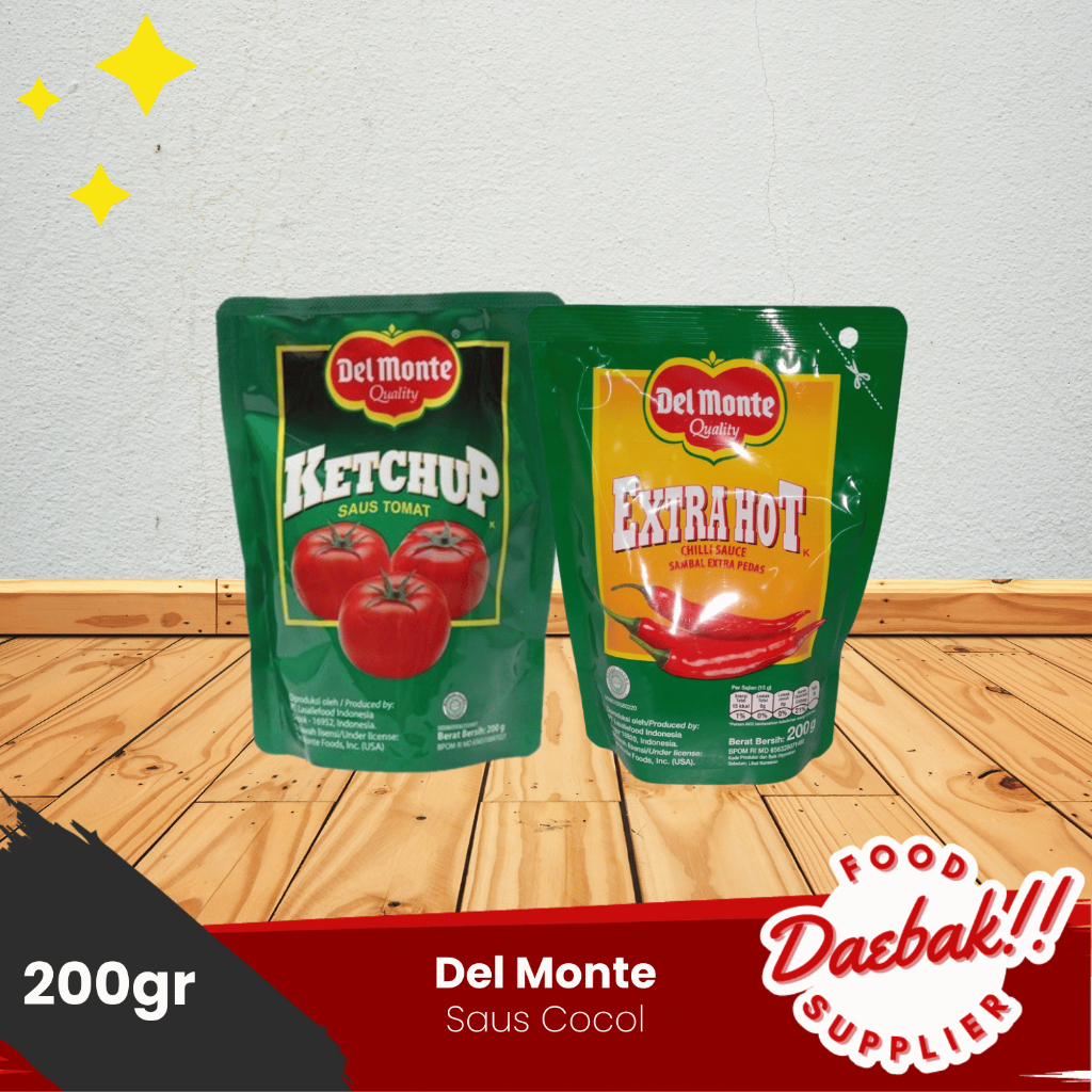 

Del Monte Saus Tomat | Saus Extra Hot | Tomato Sauce | Pouch 200gr