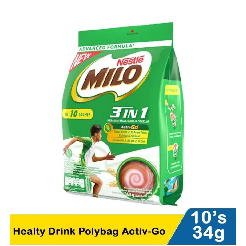 

Milo Healthy Drink Polybag Activ-Go 10x34G