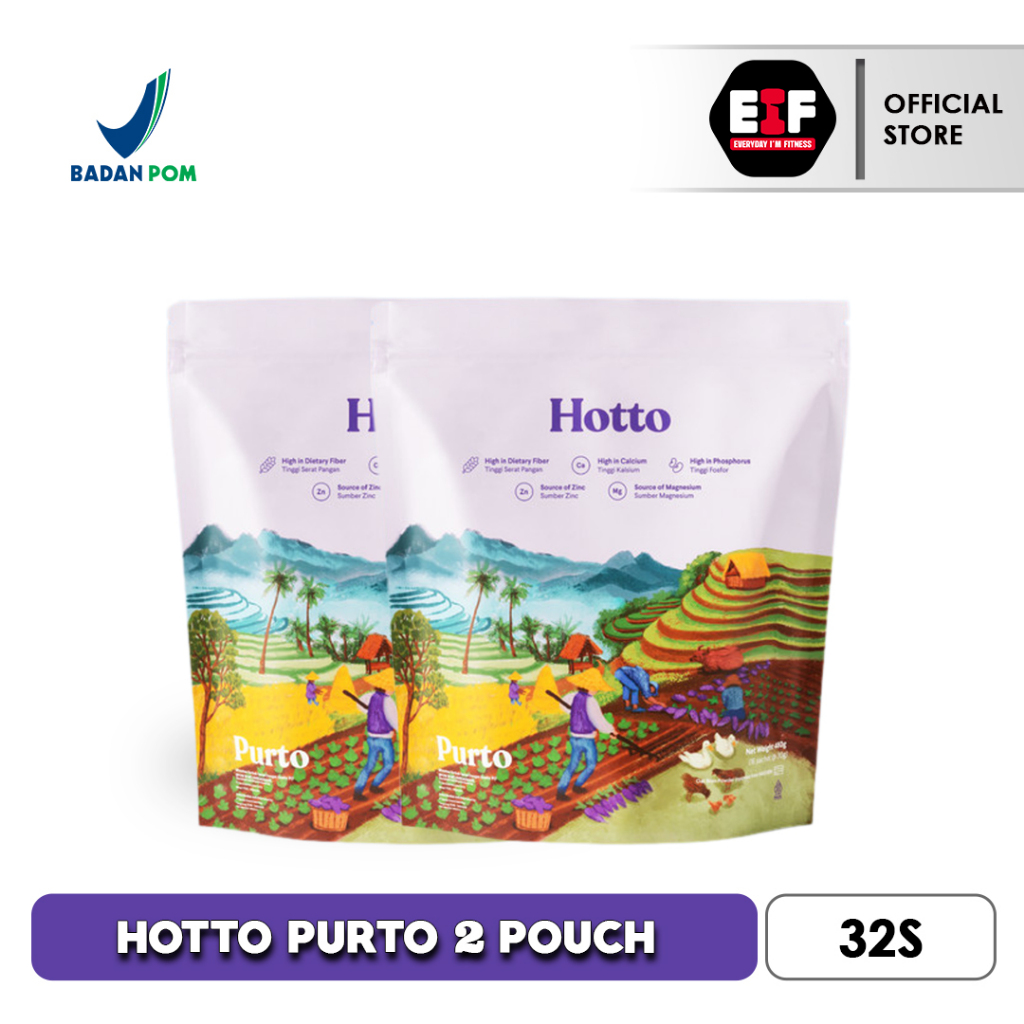 

HOTTO PURTO 1 POUCH ISI 32 Sachet - Multigrain with Purple Potato