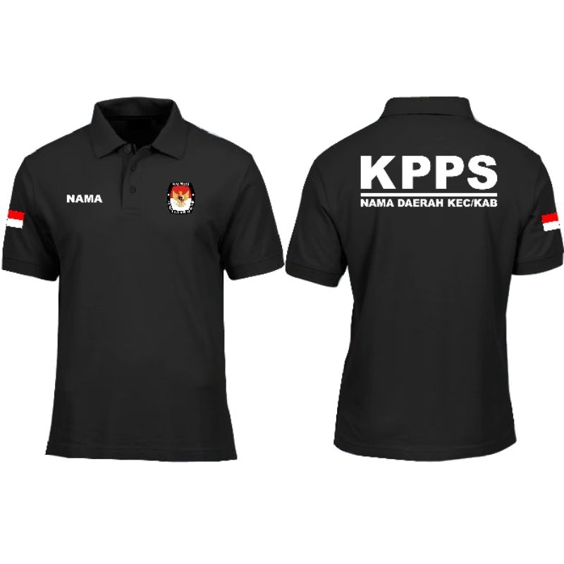 KAOS BERKERAH KPPS FREE NAMA DAERAH KAOS KERAH