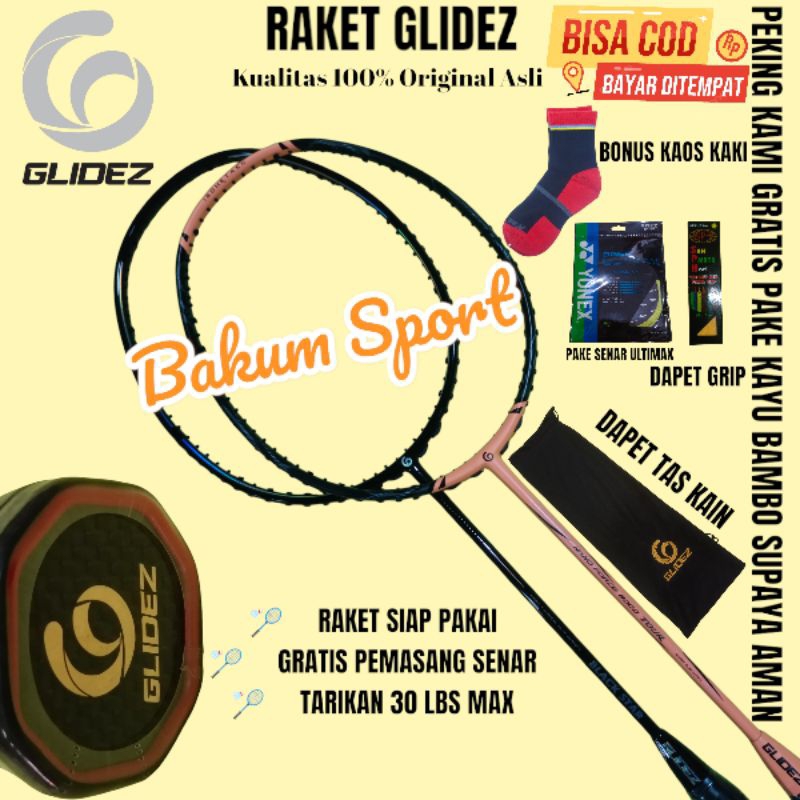 Raket glidez kualitas 100%Original Asli Bisa (COD)