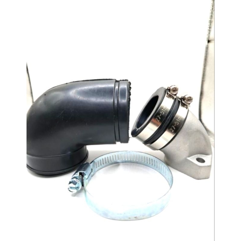 MANIPOL/MANIFOLD INTEK KARBU PE PWK MOTOR BEBEK C SERIES  SUPRA KHARISMA MIO JUPITER Z SET KARET L
