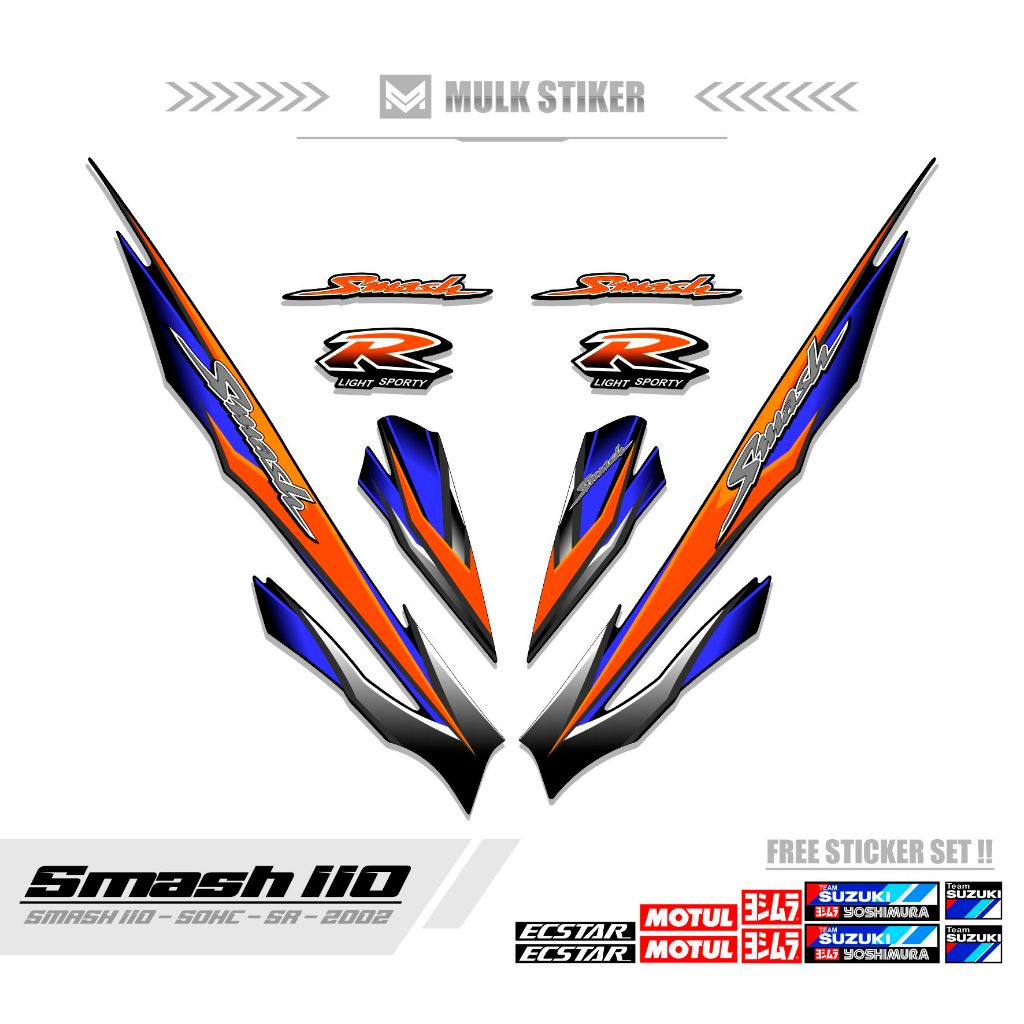 STRIPING SMASH 110 R / MTF 20 / STICKER SMASH 2002 / SETIKER SR / STIKER / STREPING / STIPING / SETR