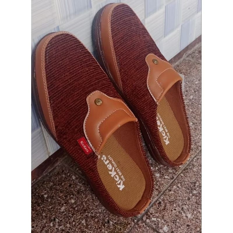 sandal slop pria rajut kekinian terbaru trendy