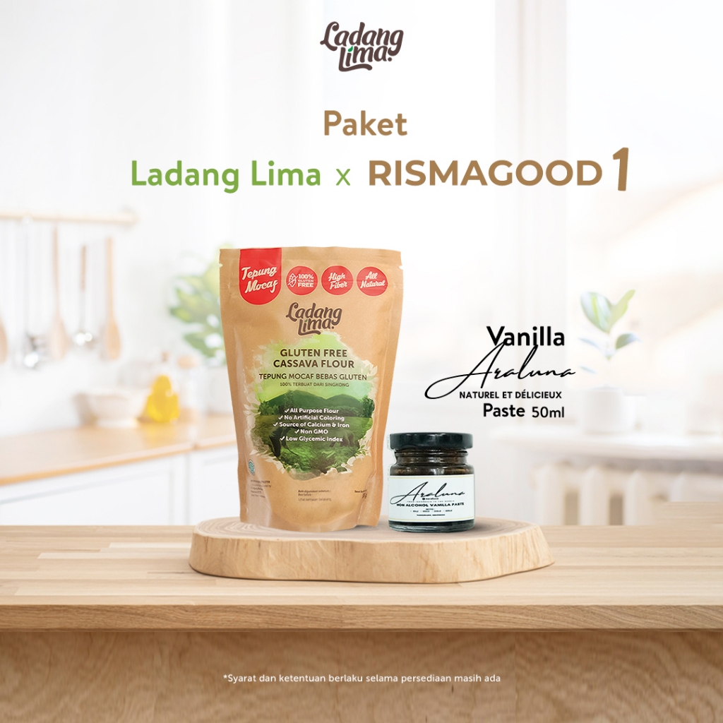 

Paket Ladang Lima X Rismagood 1 - Tepung Singkong Gluten Free Ladang Lima