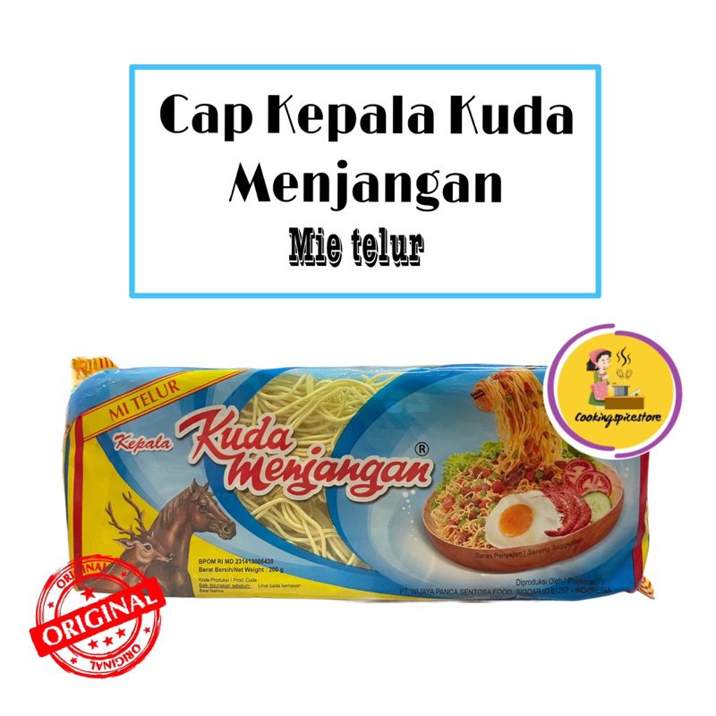 

Mie Telor Cap Kepala Kuda Menjangan Kecil PERDUS 200 gr Mie noodle instant