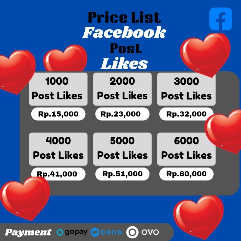 LIKES FACEBOOK POSTINGAN CEPAT & TERMURAH 100%