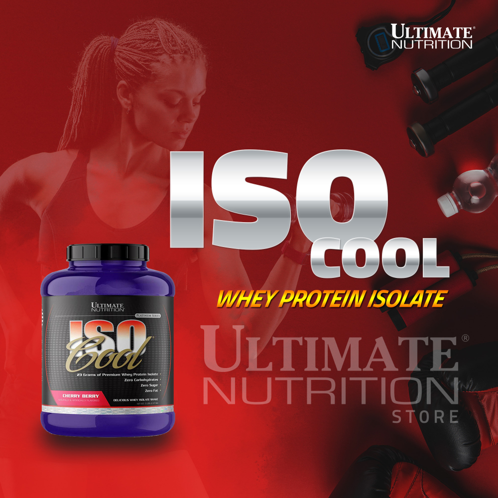 Ultimate Nutrition ISO Cool suplemen fitness / suplemen gym / suplemen protein penambah massa otot