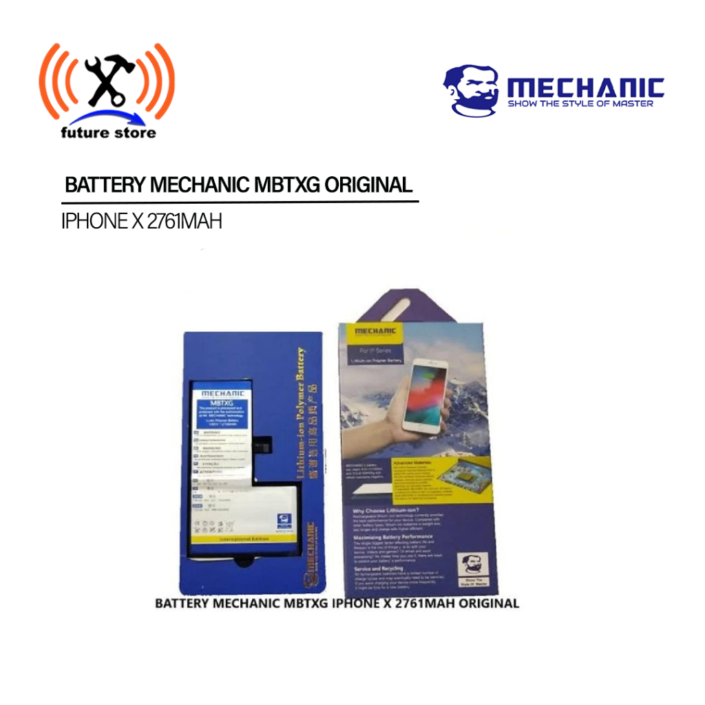 BATTERY MECHANIC MBTXG IPHONE X 2761MAH ORIGINAL