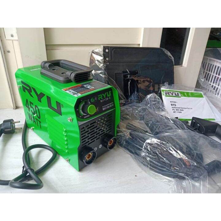 Mesin Las Listrik RYU MMA 120 A IGBT Inveter 450W RII120-2 450 Watt KUALITAS TERBAIK TRAVO LAS LISTR