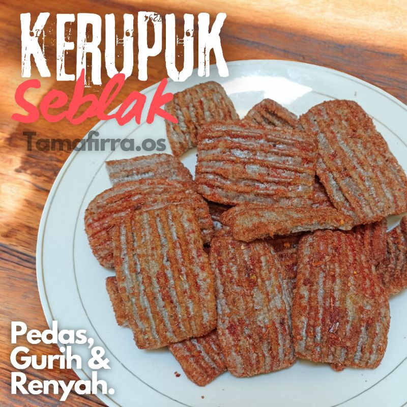 

KERUPUK SEBLAK JENGKOL PEDAS MANTAP 250gr