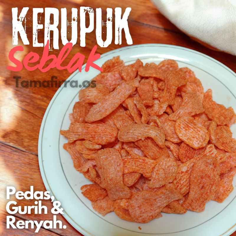 

KERUPUK SEBLAK IKAN PEDAS MANTAP 250gr