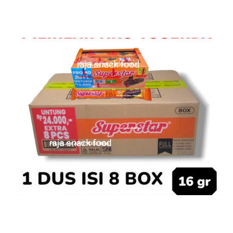 

QH Superstar Triple Chocolate 1Karton isi 8 Box ( 1 Box isi 20 Pcs)