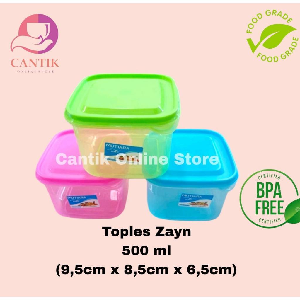 Toples Zayn/Sealpack KMP Plastik set isi 12 Pcs ukuran 500 ml Kotak Plastik/Kotak Makan/Wadah Makana