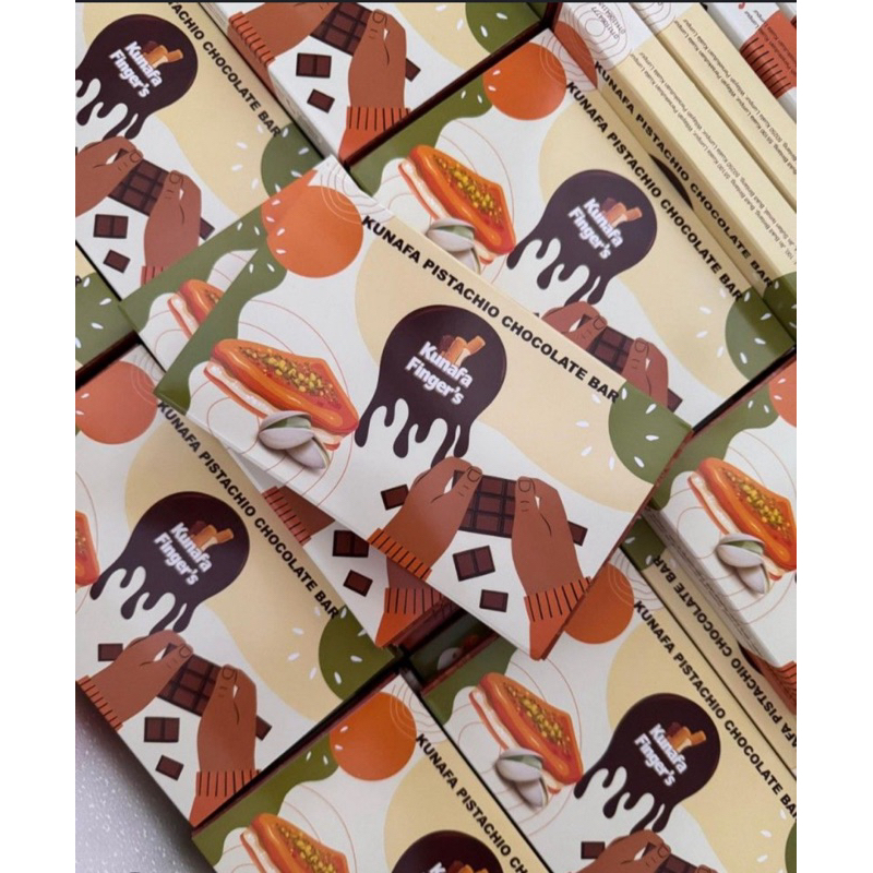 

kunafa chocolate bar viraallll Malaysia kunafa fingers