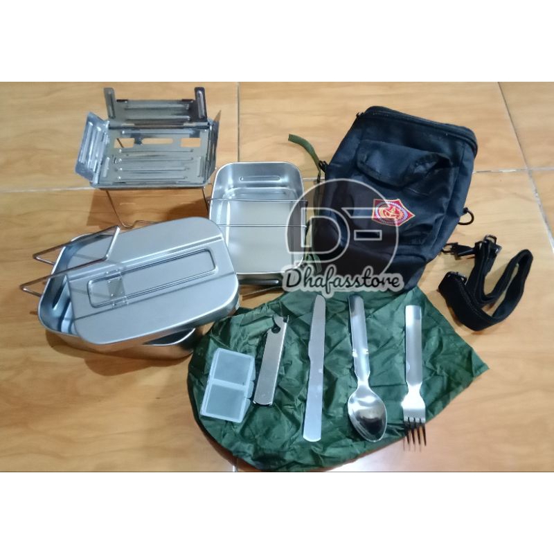 ORIGINAL PRODUCT NESTING / MISTING TERBARU  TNI. MISTING COOKING SET TNI. RANTANG JATAH TNI TERBARI