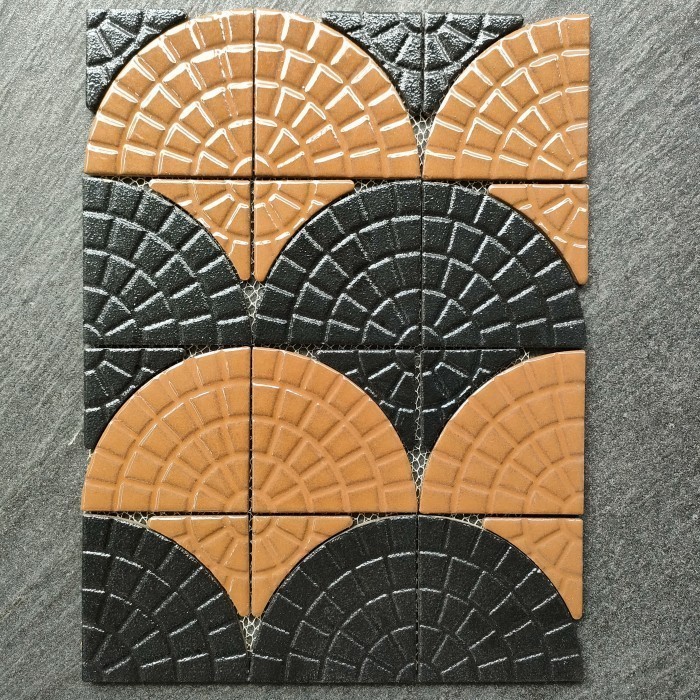 Keramik Lantai Dinding Backsplash Kamar Mandi Dapur Wall Decorration Mozaik Mosaic Kuda Laut Mass Ty