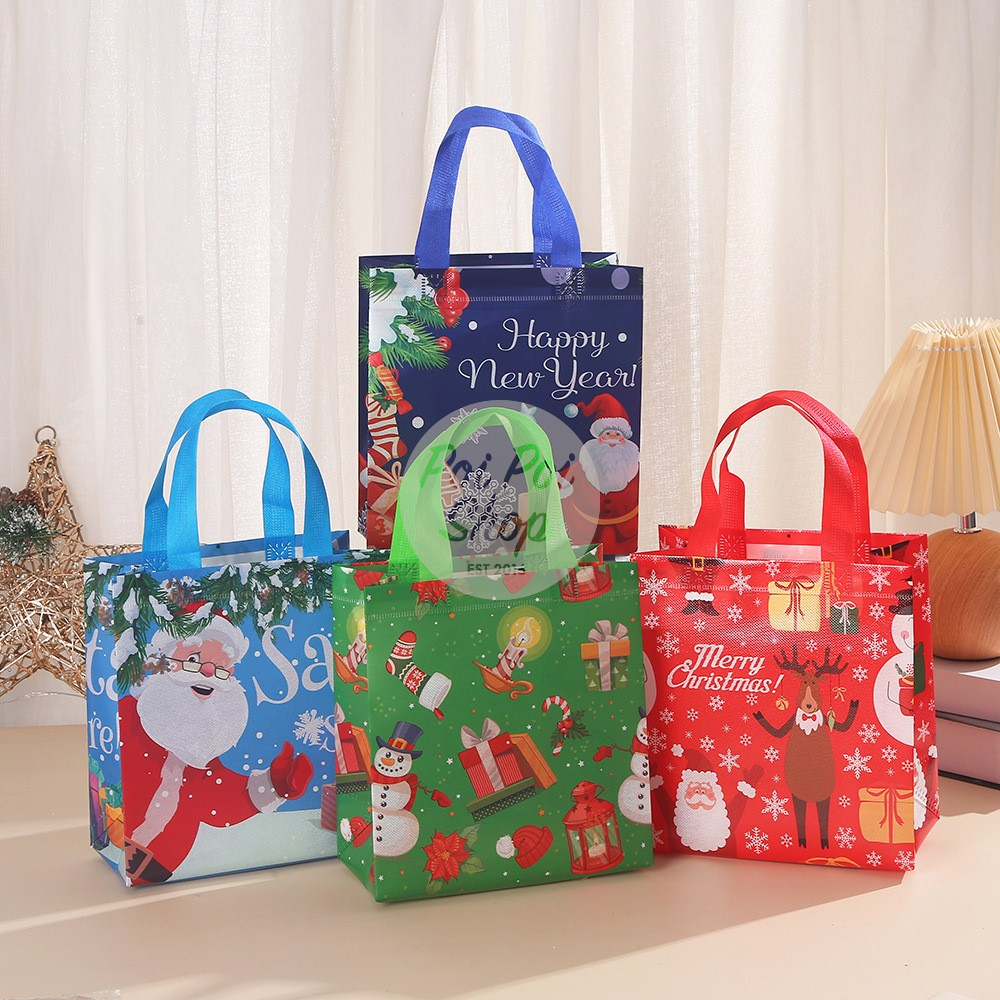 

Tas Natal Paperbag PVC Kantong Natal Christmas Tas Goodie Bag Paper Bag Shopping Bag Souvenir Hampers Hadiah Dekorasi Natal Harga Grosir Murah Grosir