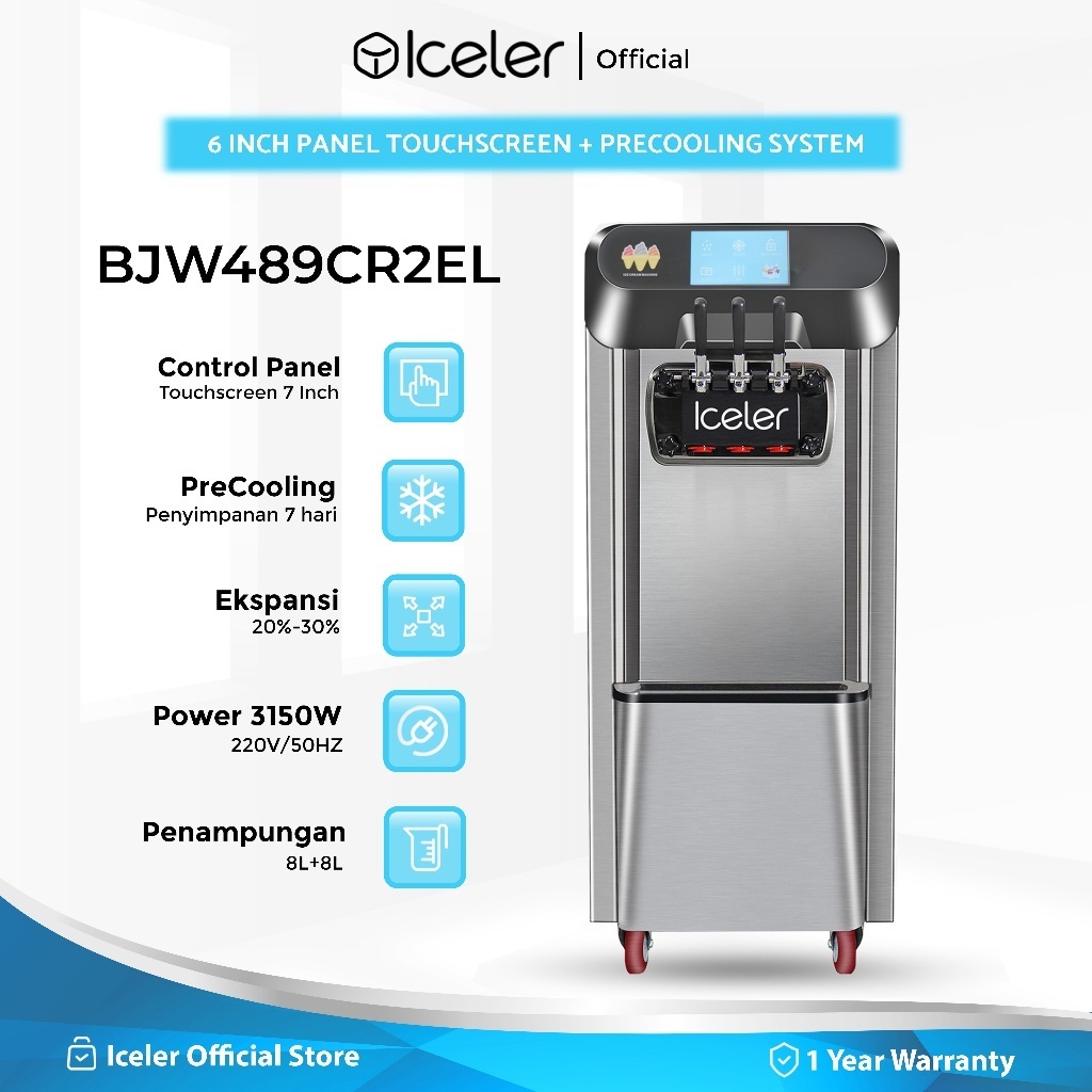 Iceler Mesin Soft Es Krim Iceler 3 Tuas Countertop & Standing Innovate Series