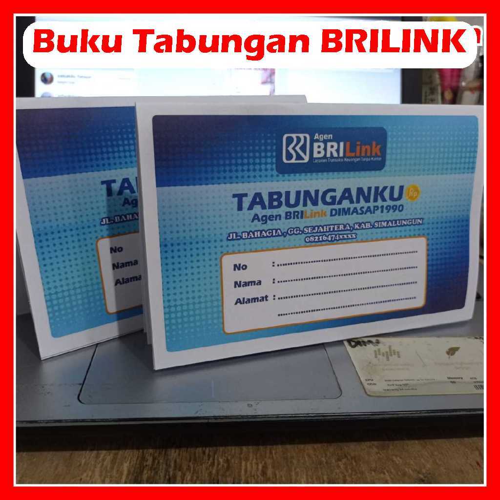 

Buku Tabungan BRILink / Nasabah BRILink - Custom Cover - isi 20 Halaman - Gratis Desain Cover, Pengerjaan Cepat