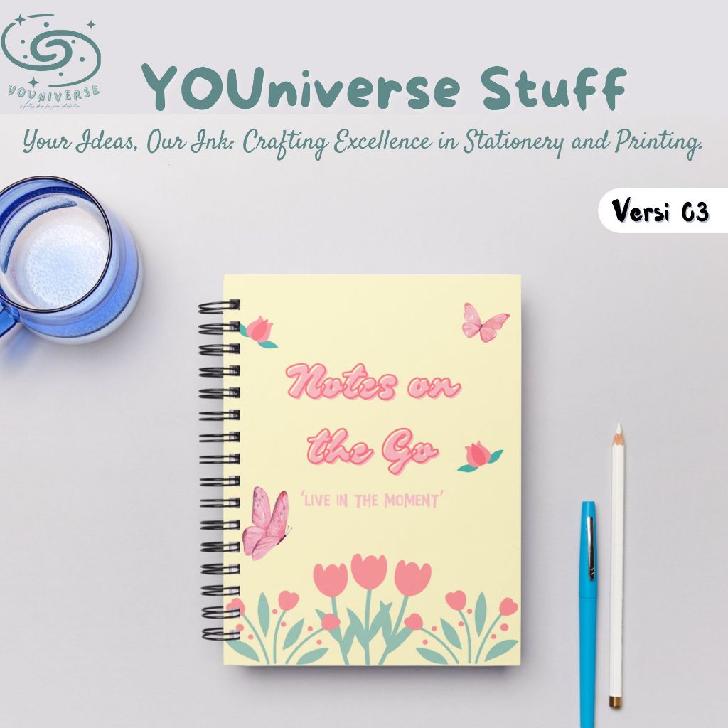 

Notebook Spiral A5 A6 Notebook Floral Pattern Flowers/Jurnal Book/Notebook Cute murah