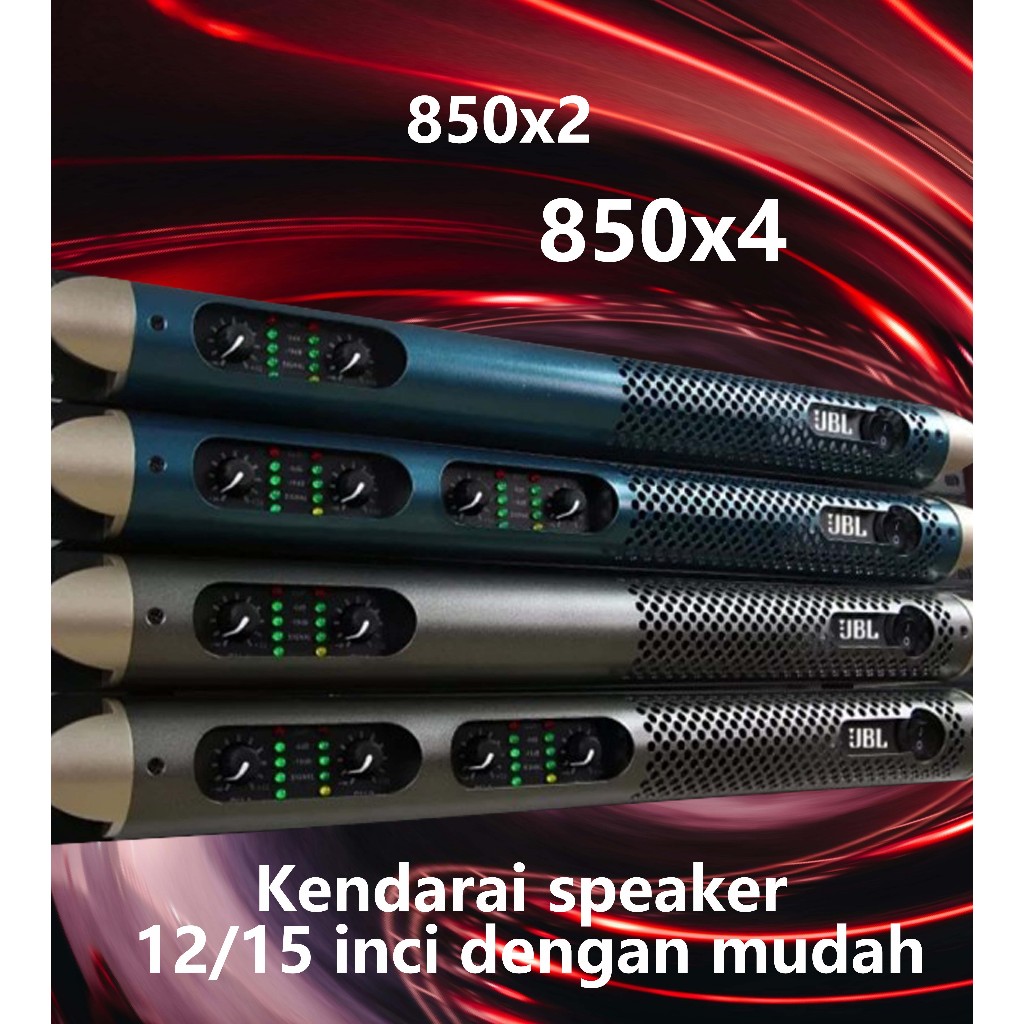KS2500/KS4500 power amplifier 850W power amplifier metal casing mendukung 15 inci * 4 speaker