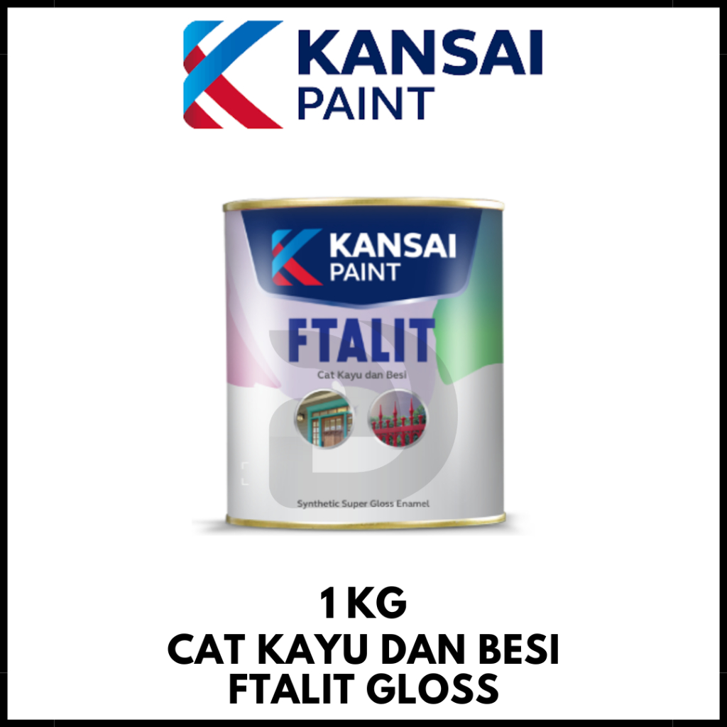 Cat Kayu dan Besi FTALIT  Kansai paint 1 Kg Seri GLOSS / KILAP