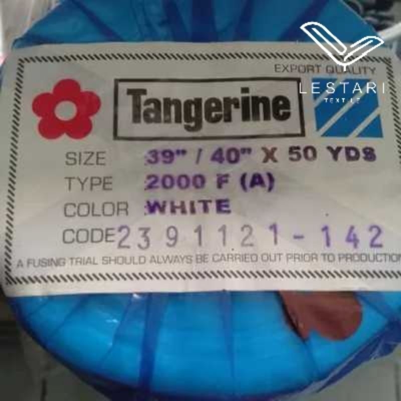 Kain kapas tipis vislin Tangerine 2000f
