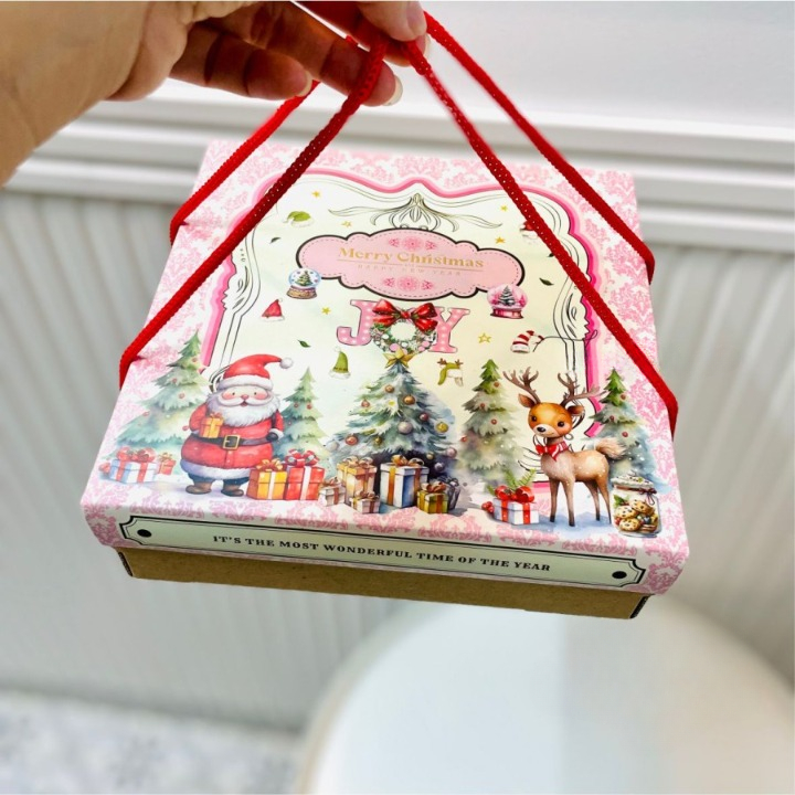 

Box Kue Natal Tenteng Dus Packaging Hampers Puding Christmas 20 x 20 x 6 cm