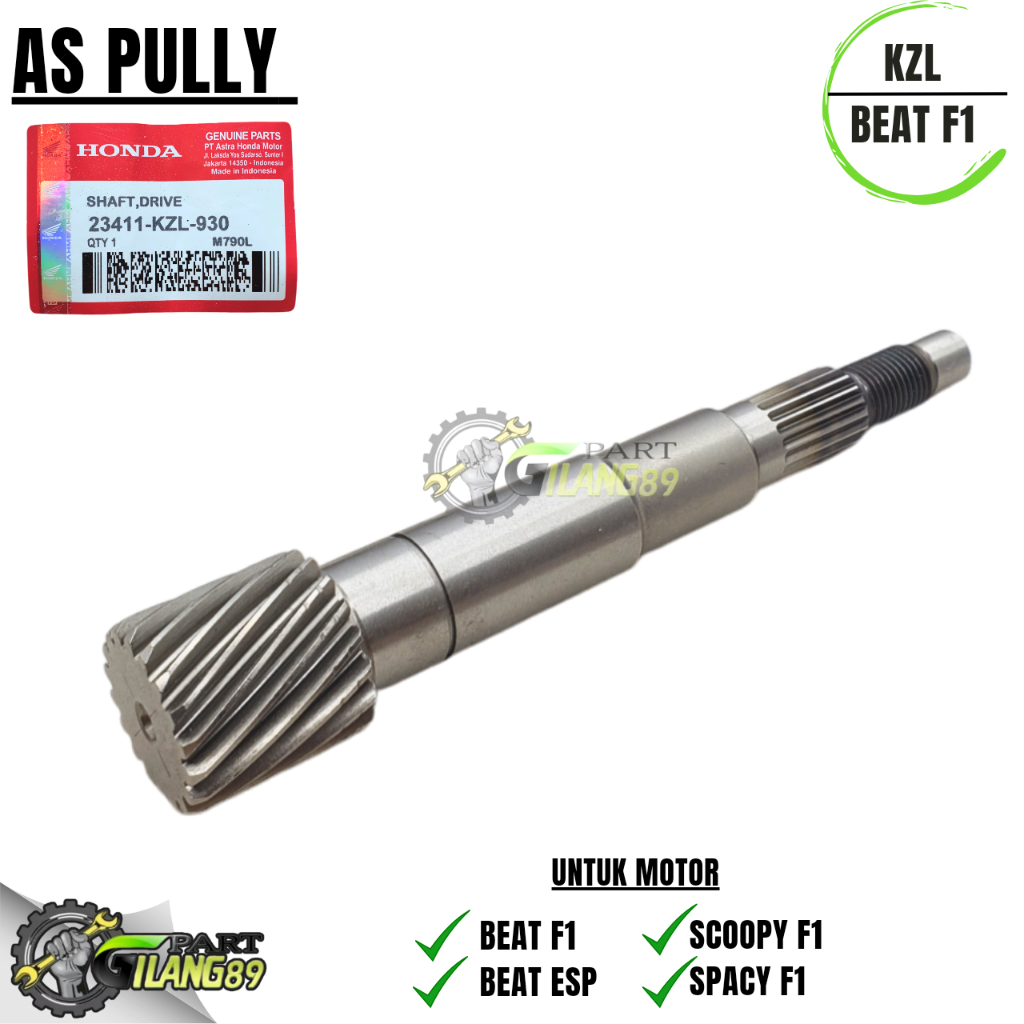 AS PULLY CVT BELAKANG BEAT F1 KZL / BEAT POP / VARIO 110 F1 / SCOOPY F1 / SPACY F1