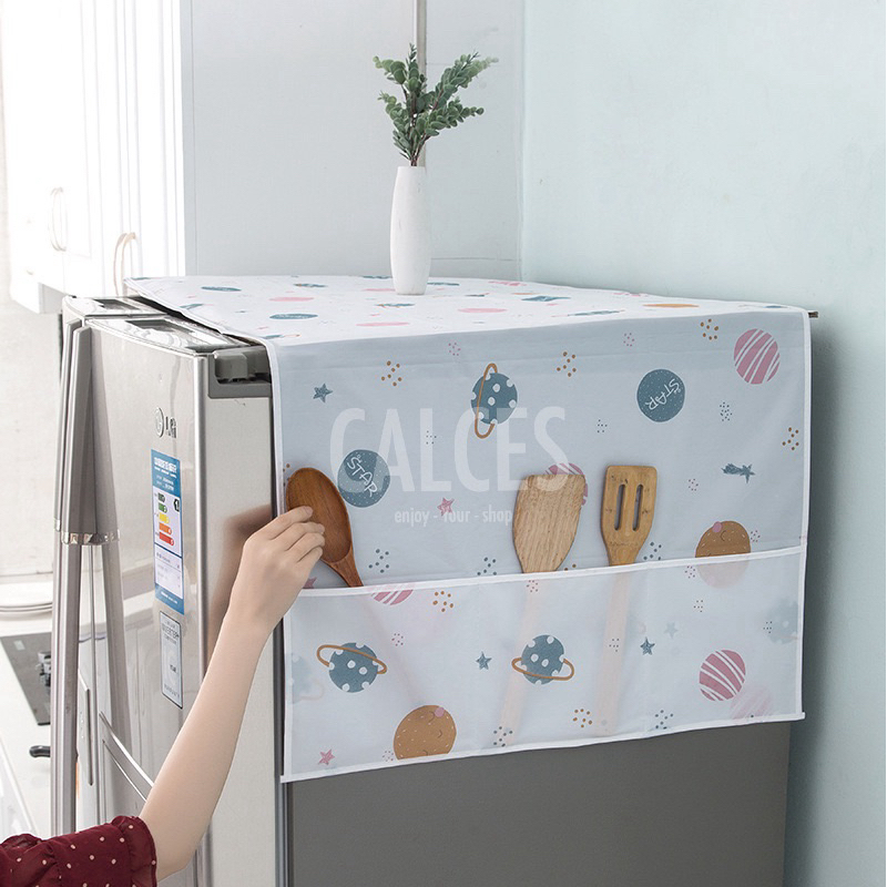 [CALCES] Cover Kulkas Waterproof / Taplak Kulkas Anti Air / Taplak Kulkas Waterproof / Penutup Kulka